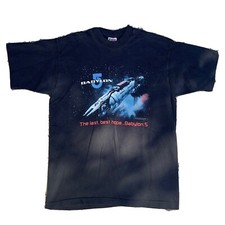 Vintage 1994 Babylon 5 Warner Bros Promo TV Tee