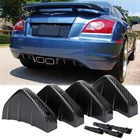 Carbon Fiber Rear Bumper Lip Diffuser Shark Fins Splitter For Chrysler Crossfire