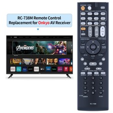New RC-738M For Onkyo AV Receiver Remote Control TX-SR607 TX SR607 TX-SR607B