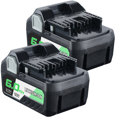 2X For Metabo HPT BSL36A18 6Ah Li-Ion Battery MultiVolt 372121M BSL36B18 36V/18V