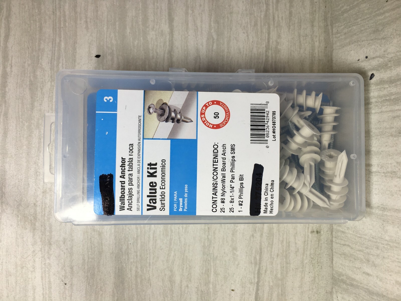 Wallboard Anchor Value Kit 