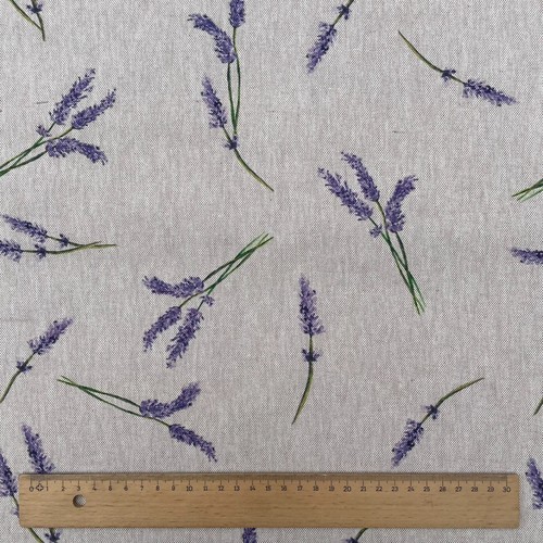 Tela de tapicería cortina de aspecto lino rico en algodón para animales y flores - Imagen 43 de 55