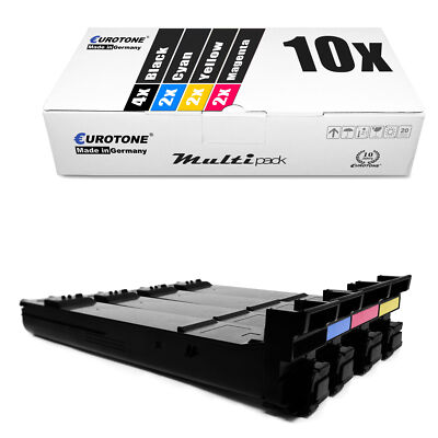 10x Eco Cartridge for Konica Minolta Magicolor 5550-DH 5550-DTHF