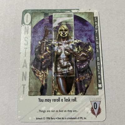 Vintage 1996 Dark Age Feudal Lords CCG FPG Lady Luck Smiles M/NM 