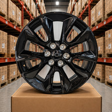 22 Black Wheels Fits Chevy Silverado Tahoe Suburban 03 - 27 Rims4