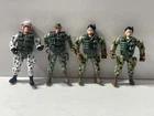 Military Army Marine Style Random Lot of 4 Action Figures