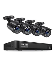 8CH 5MP 3K Lite Surveillance Wired Security Camera System with AI Human Vehic...