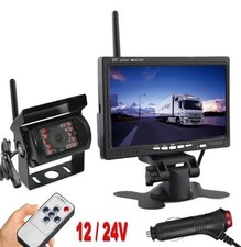 7" 1 CH Wireless Monitor IR Night Vision Backup Camera for Truck Caravan RV O