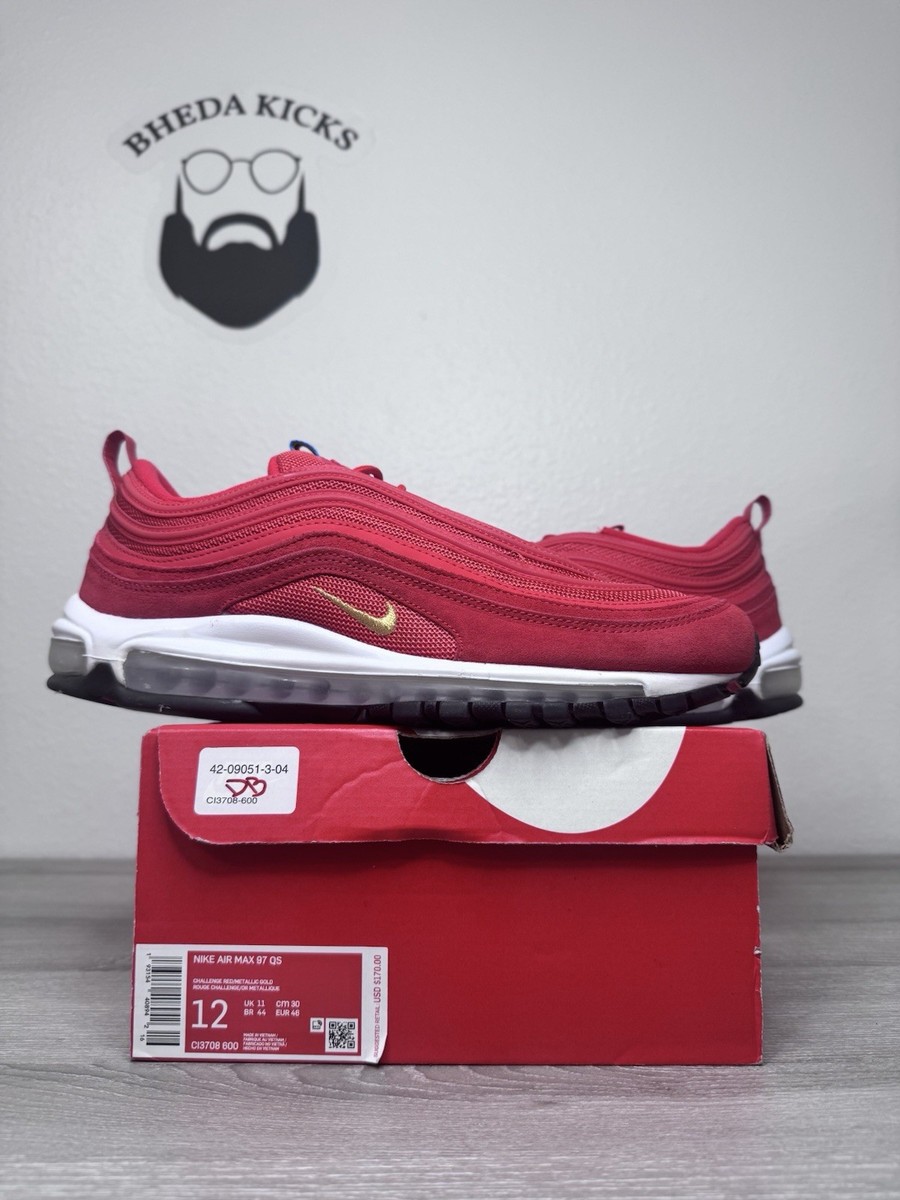 Size 12 - Nike Air Max 97 QS Olympic Rings Red CI3708-600 (Tried