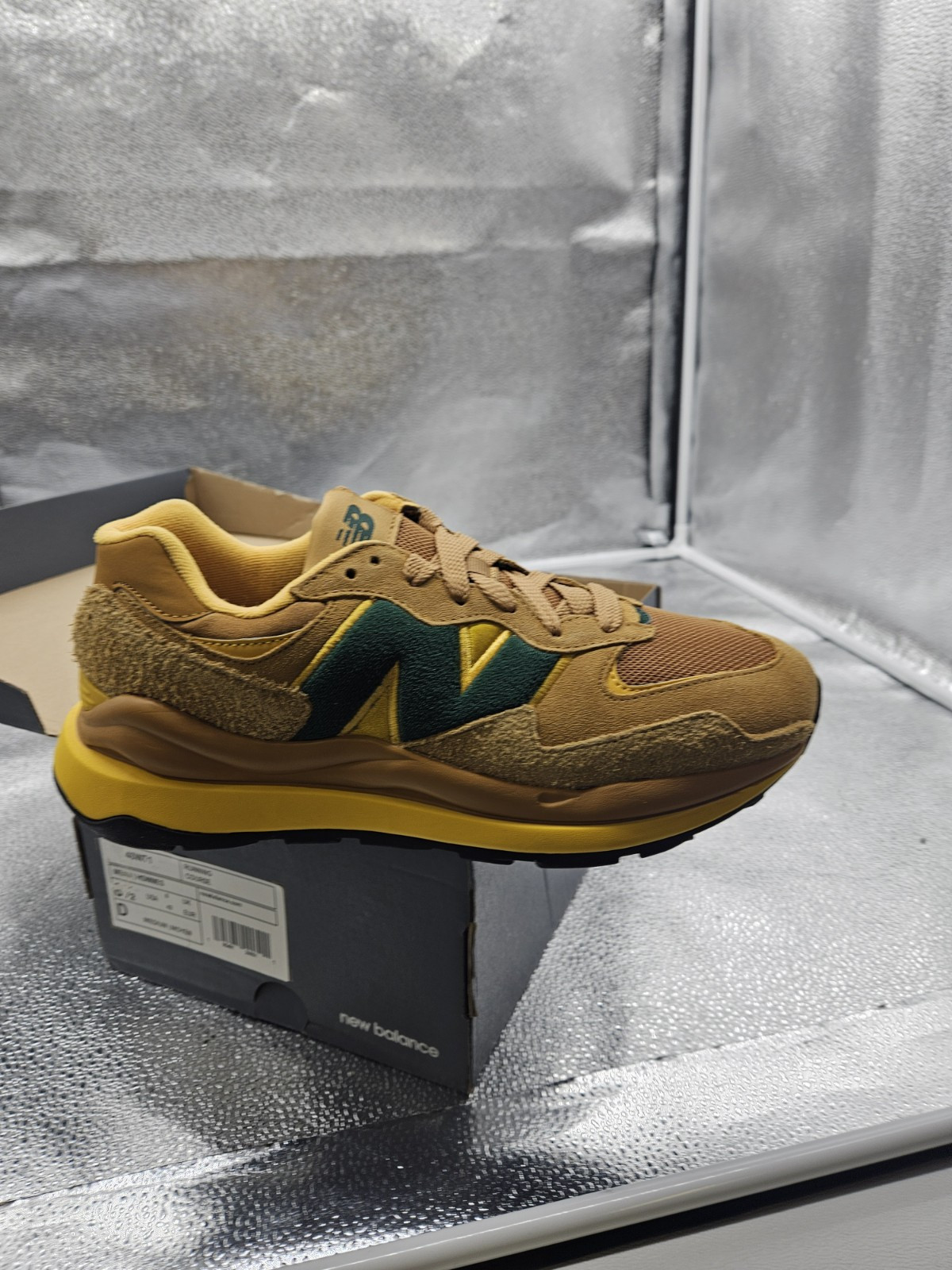 New Balance 57/40 Shoes M5740WT1 Sage Bleached Lime Glow Green Bay