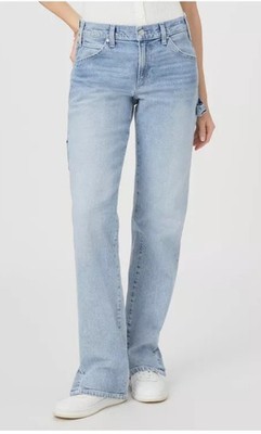 Paige Rion Carpenter Jeans Women's Size 27 Straight Leg Blue Denim Cotton Blend