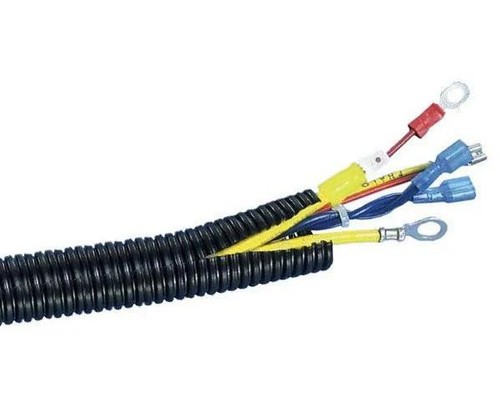 American Terminal ASLT58-25 25' 5/8" 15mm Split Wire Loom Conduit Polyethylene - Picture 5 of 7