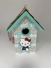 Sanrio Hello Kitty Rainbow Sanrio Wooden Birdhouse NEW NWT