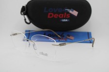 NEW SILHOUETTE 5561 AW 8540 OLIVE BROWN GUNMETAL AUTHENTIC EYEGLASSES 55-16