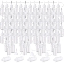 100 Pcs 10 ML Narrow Tip Applicator Bottle Mini Needle Tip Glue Bottle Applicato