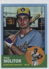 2022 Topps Archives 1963 Topps Design Blue Foil /25 Paul Molitor #46 HOF 1oq2