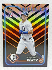 Wenceel Perez 2024 Topps Update #US233 RC HOLIDAY FOIL Rookie Detroit Tigers SP