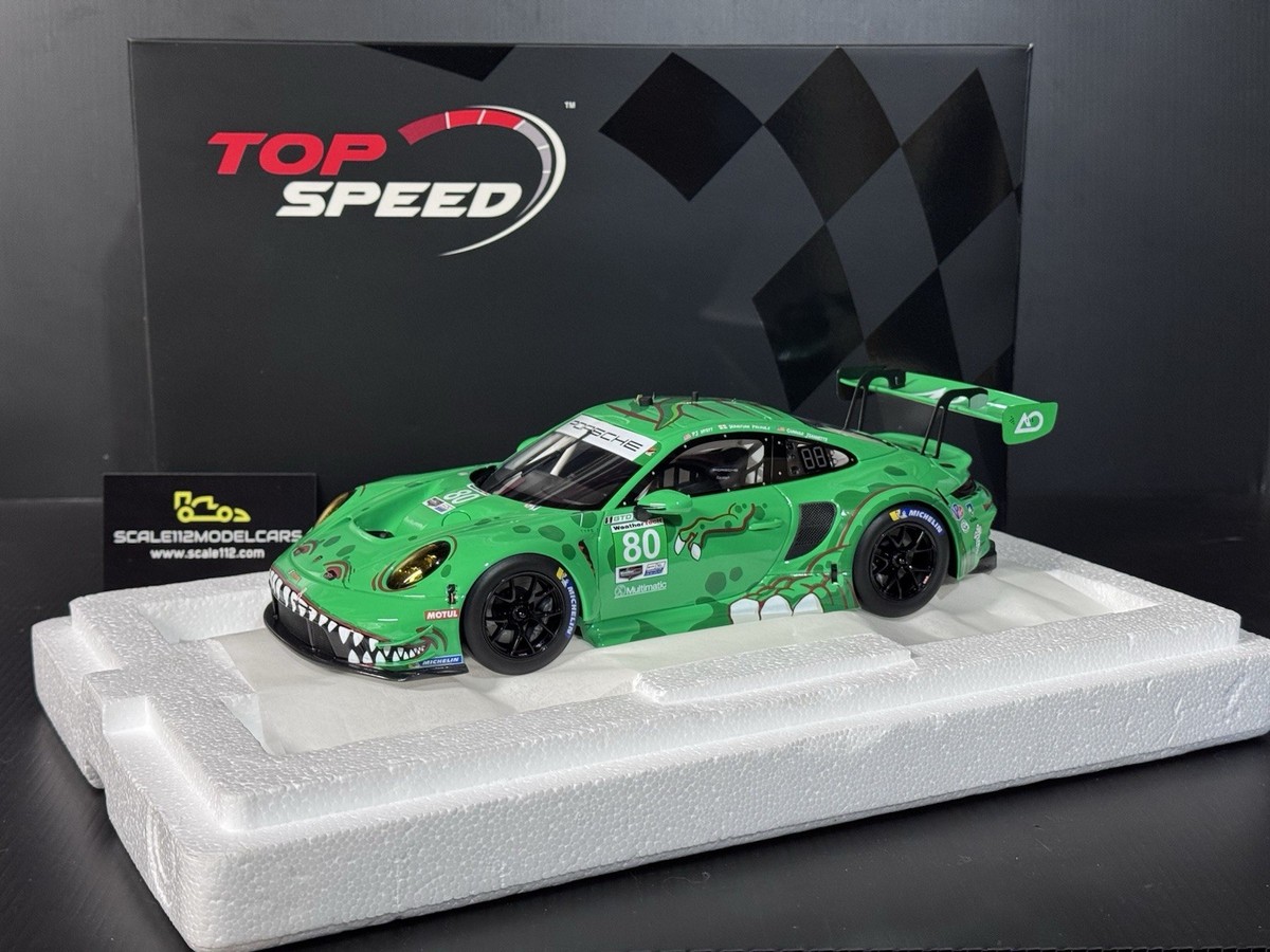 Porsche GT3 R AO Racing Rexy #80 GTD 2023 12h Sebring 1/18 Scale