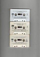 AC/DC Lot Dirty Deeds Flick Of The Switch Back In Black 3 VG Rock Cassettes