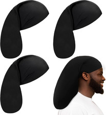 4 Pieces Unisex Jumbo Dreadlock Cap Long Dreads Hair Head Wrap Sleeping Cap Hair