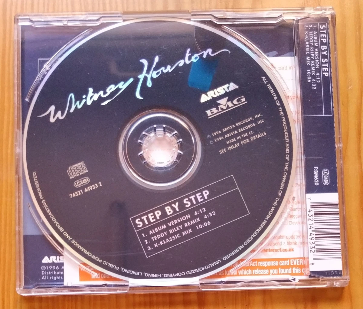 Whitney Houston Step By Step Cd-Single UK 1996 part #1