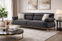 LuxuriöSes Sofa Mit Goldakzenten FüR Modernes Wohnen Stilvolle MöBel Hochwertige