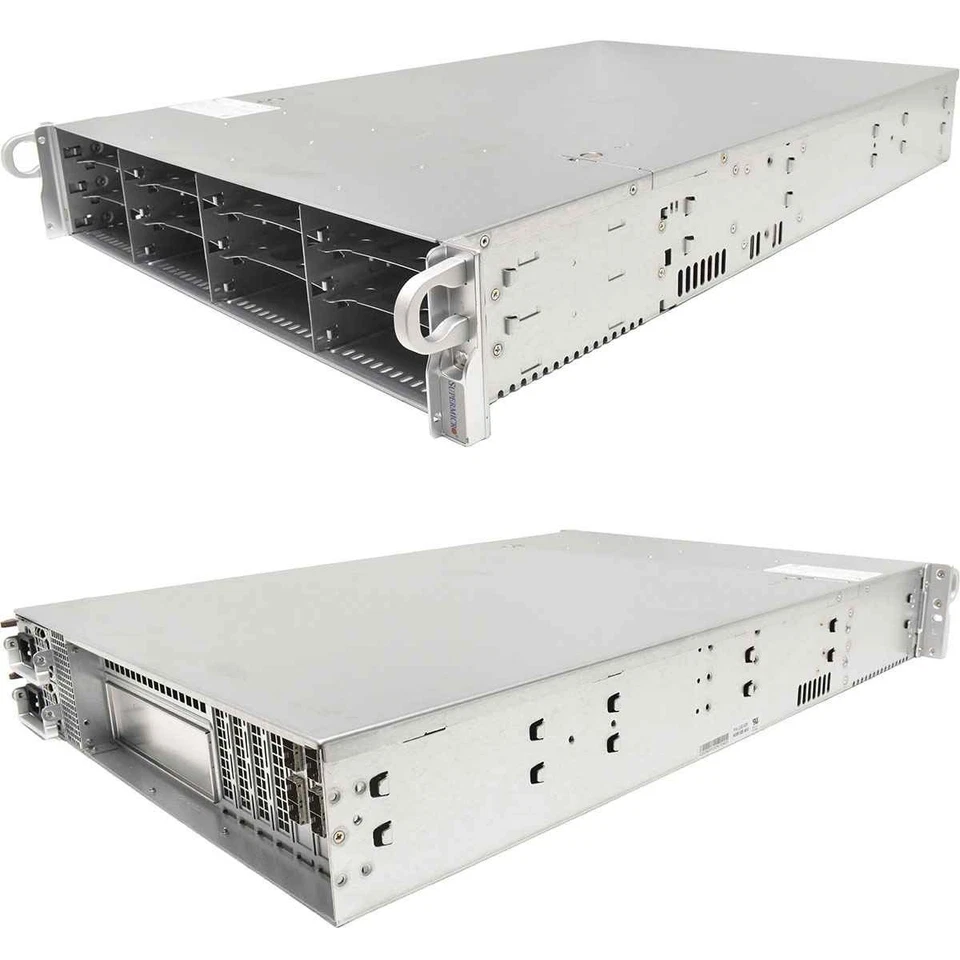 Supermicro CSE828 826JBOD-7 2U Rack Storage JBOD 12xLFF 3.5  BPN-SAS3-826EL2 - Bild 2 von 4