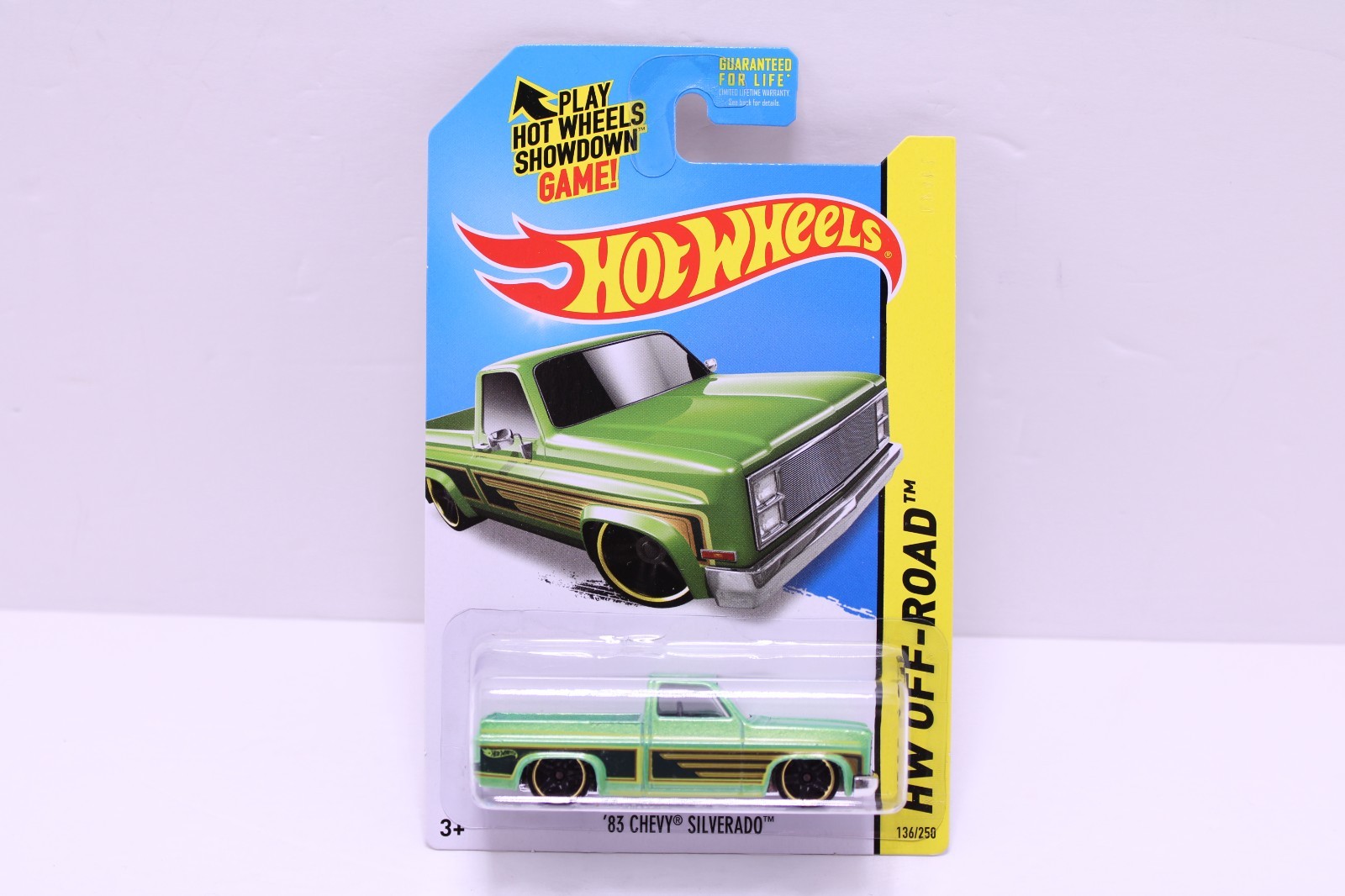 Mattel Hot Wheels 2014 HW Off-Road '83 Chevy Silverado Kmart Days Green 136/250
