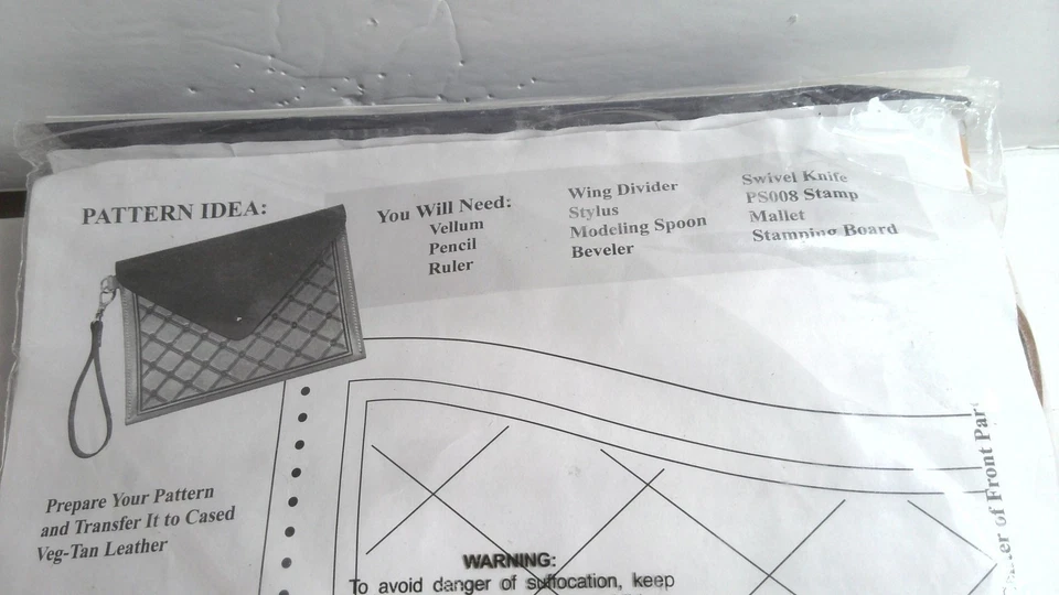 Silver Edition Envelope Clutch Leathercraft Repair Kit Needle Thread Unbranded - Image 3 of 3