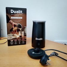 Image of Dualit DMF4 hot Chocolate Maker And Milk Frother Black Stainless Steel Handheld