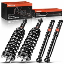 A-Premium Front and Rear Complete Shock Absorber Strut Coil Spring Assembly...