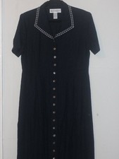 VTG Jessica Howard linen blend button down dress 12