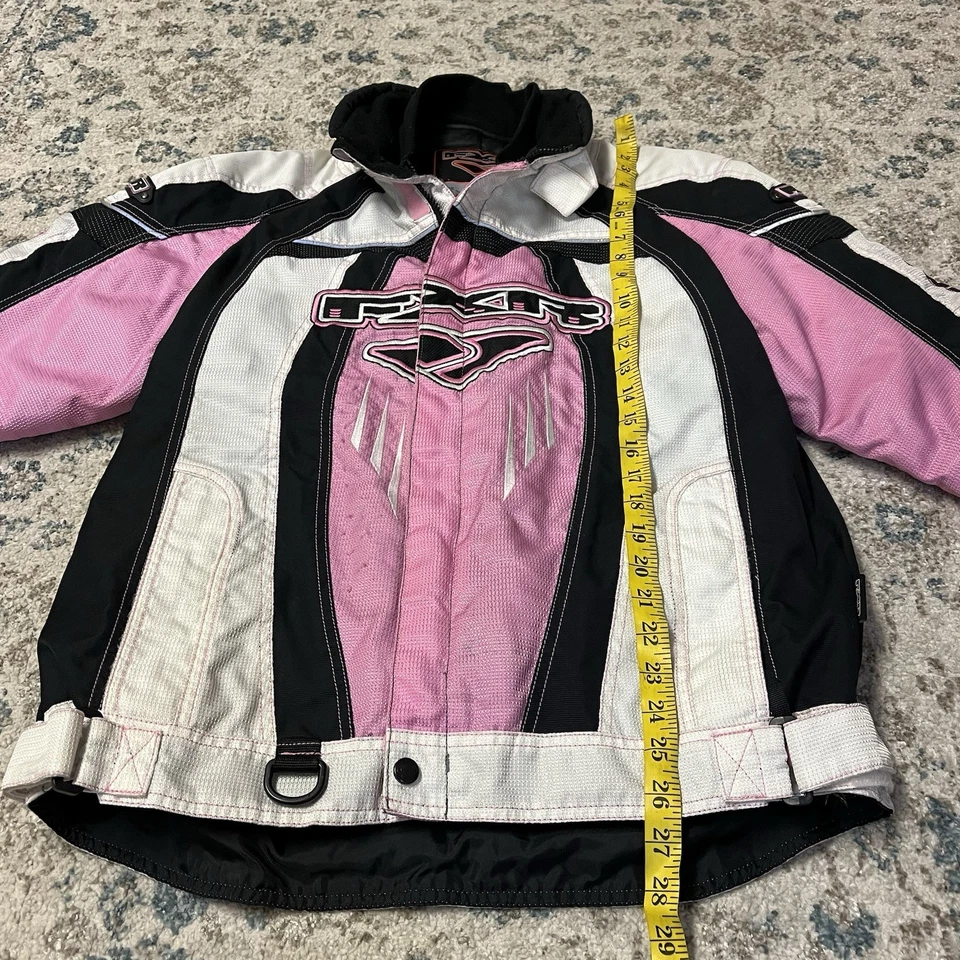 Chaqueta FXR Nitro SX Team Mujer XS Racing Rosa Blanco Moto de Nieve Cremallera Completa Foto 3 de 4