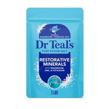 Dr Teal's Epsom Salt Magnesium Soak, Restorative Minerals with Magnesium, Pot...