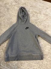 Nike Hoodie Womens Large Gray Sportswear Rally Funnel Neck Sweatshirt Pullover