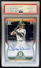 2023 Bowman Draft Jacob Wilson Chrome Auto Refractor 1st #/499 PSA 10/10