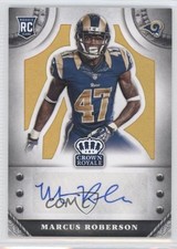 2014 Panini Crown Royale Rookie Signatures Gold 18/49 Marcus Roberson Auto 0c6