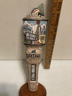 FISH TALE BREWING BEYOND THE PALE ALE SUMMER draft beer tap handle. WASHINGTON