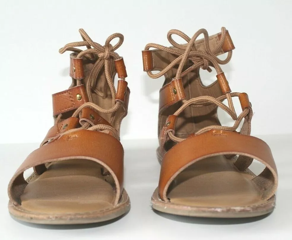 Old Navy Girls Lace Up Gladiator Sandals Size 2 Brown eBay