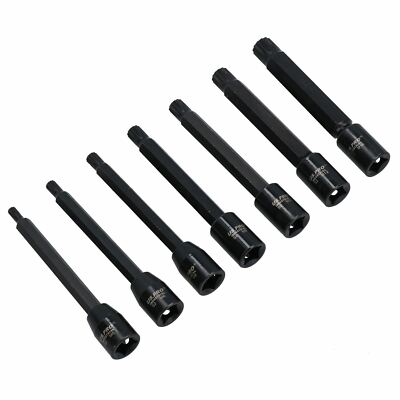 Extra lange Impact Impact Male Spline Bit Steckschlüssel 3/8'' Antrieb M5 - M1...