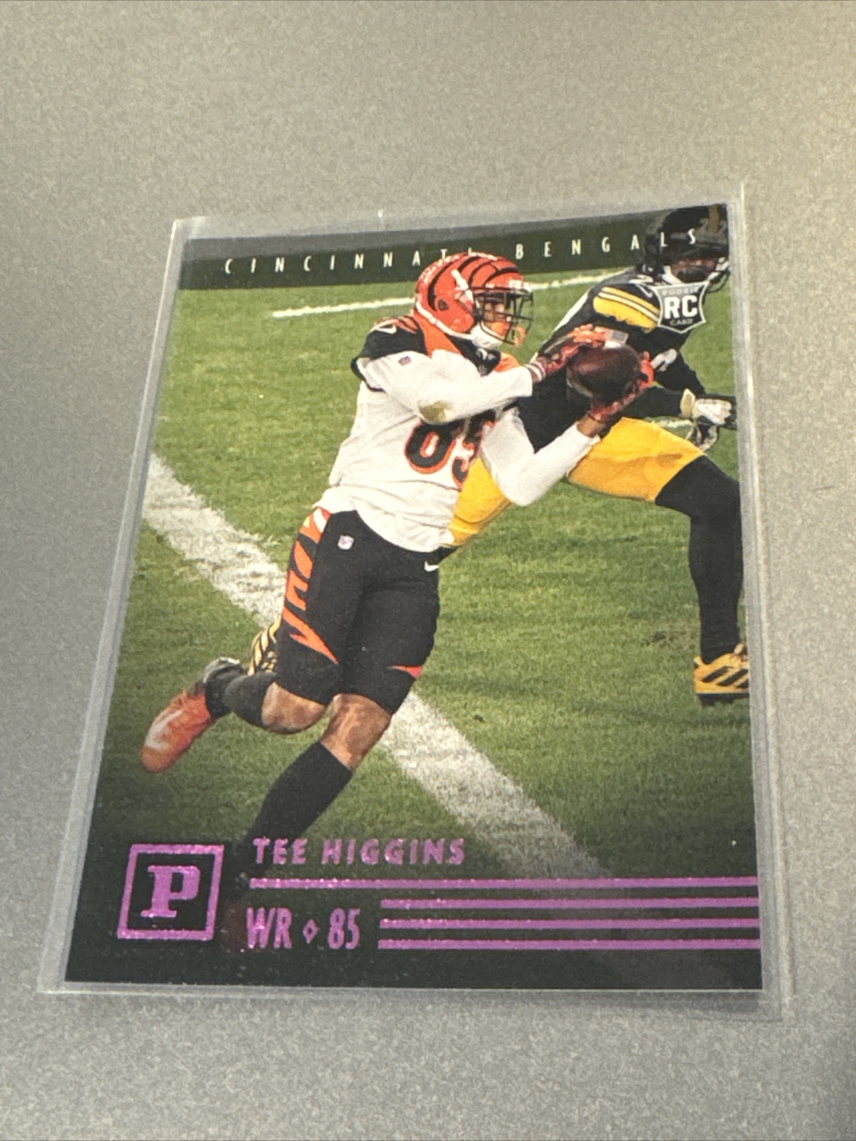 2020 Panini Chronicles Tee Higgins Pink Parallel Panini Rookie NM