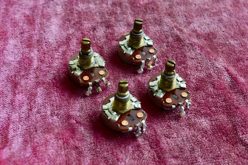 Vintage 1965 Gibson CTS 500k matched pot set - Volume / Tone - ES-335 PAF 1967 - Picture 3 of 12