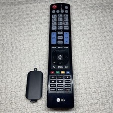 Tested Work Genuine OEM LG TV HD LED Remote AKB76037102 Clean Battery Component