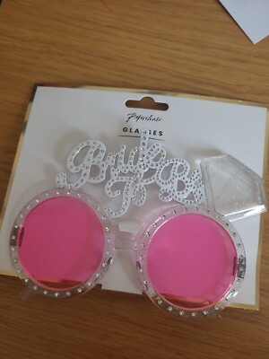 Paperchase Bride To Be Fun Novelty Glasses - Hen Do Bachelorette Party