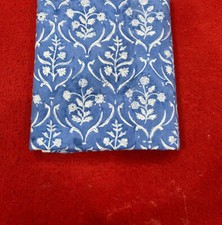 5 Yard Hand Block Flower Print Cotton Indian Natural Sanganeri Print Fabric Art