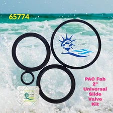 261047 261165 263064  Fits PacFab 2" PVC  For Pool Slide Valve O-ring Kit  