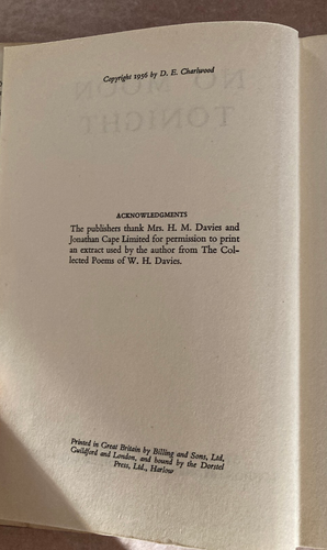Vintage No Moon Tonight by D. E. Charlwood (HB, 1956) 1st Ed. Angus & Robertson - Picture 15 of 20