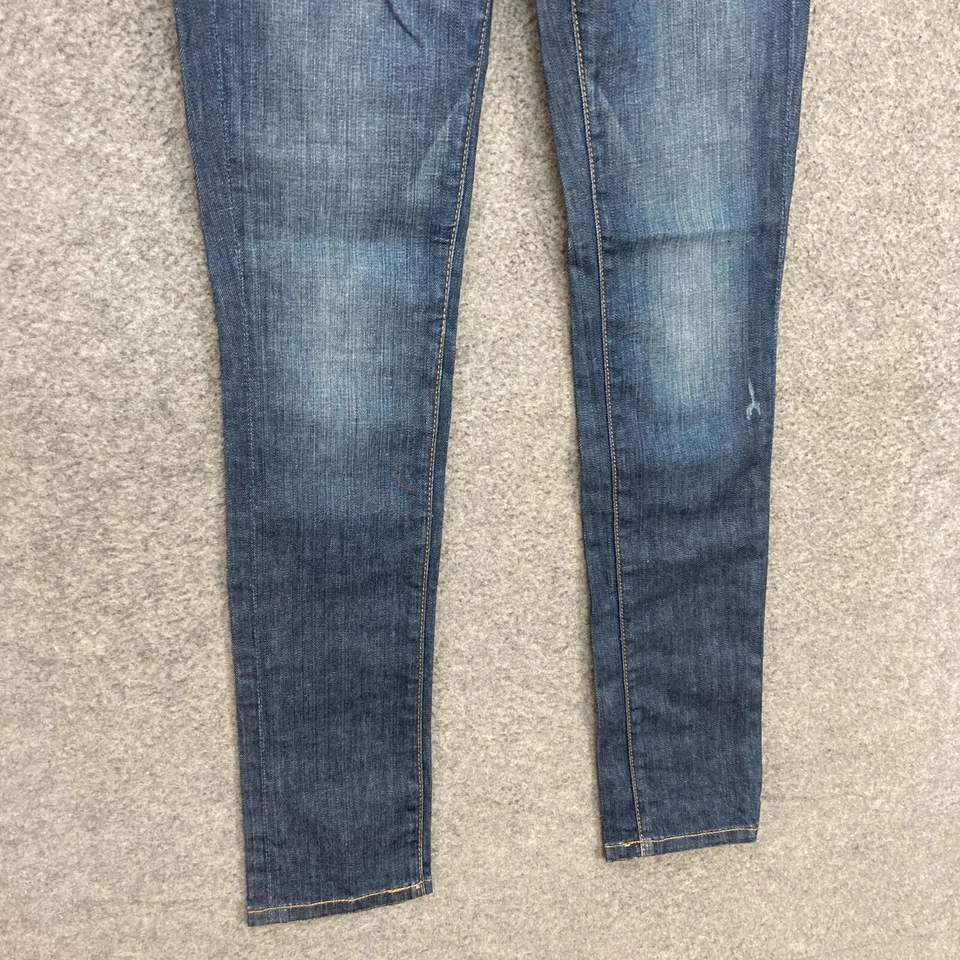 Fossil Womens Jeans Size 25 AU 8 Blue Skinny Denim Low Rise Cotton 42419 — 第 3/4 张图片