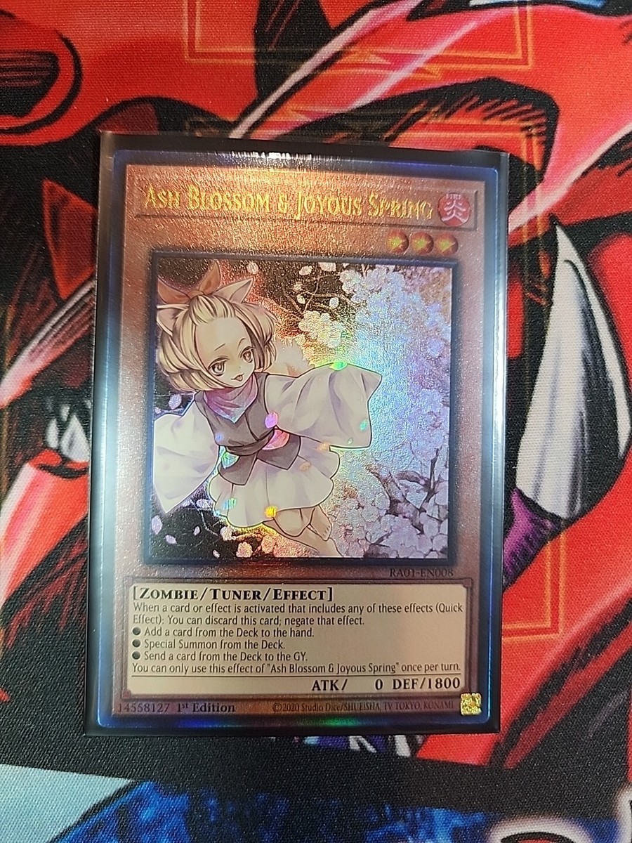 YuGiOh Card & Joyous Spring - 1st Edition Secret Rare RA01-EN008 Yu-Gi-Oh!  Card - Near Mint, Ungraded Ash Blossom