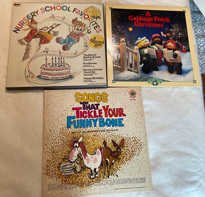 Children s Vinyl LP Lot Vintage. A garbage patch Christmas nursery school favori